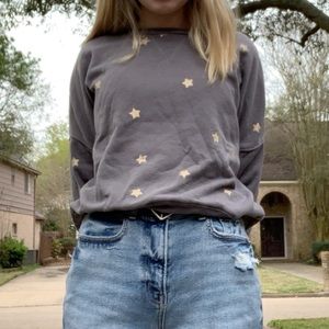 grey and gold sweatshirt- BRAND NEW